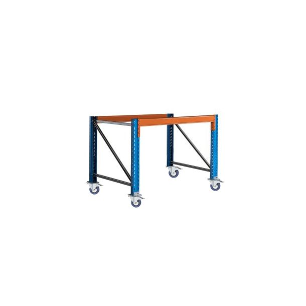 Stow werkbank frame op wielen met rem 1570 x 900 x 950 mm (bxdxh) - 1 niveau 