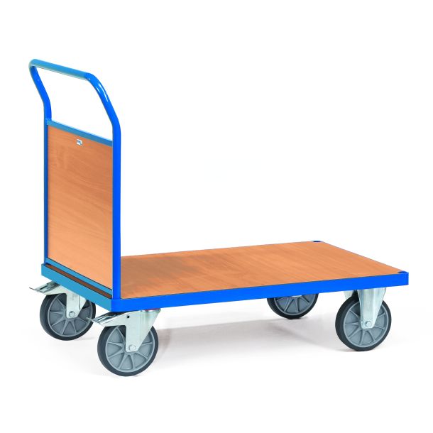 Platformwagen - 1200 x 800 x 990 mm (lxbxh) - voorzien van gesloten wand