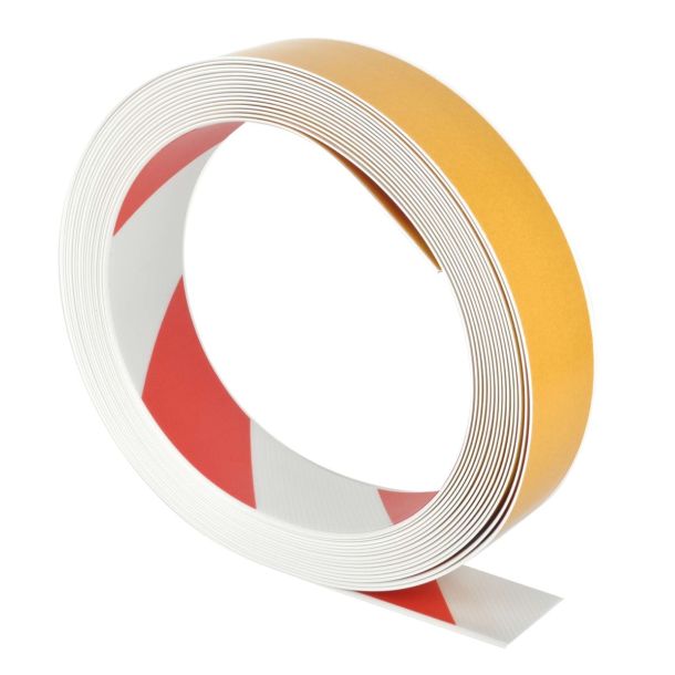 Proline vloermarkering tape extra sterk - 10 meter x 50 mm - rood/wit