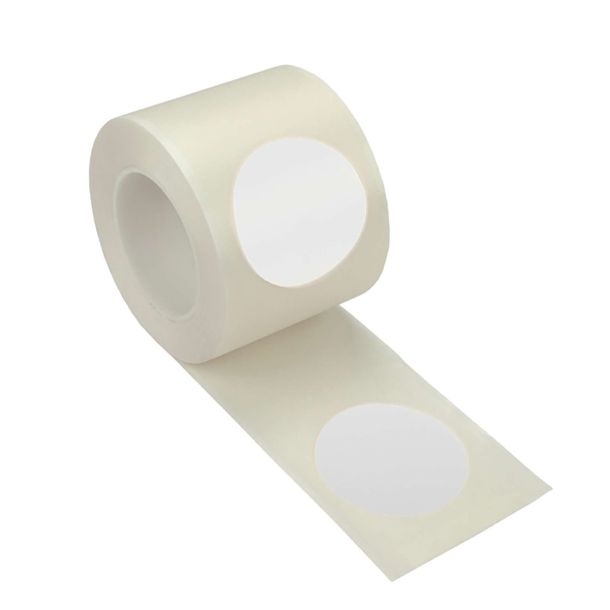 Proline vloermarkering sticker stippen - 10 meter x Ø 50 mm - wit