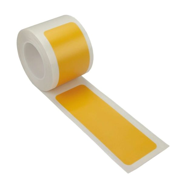 Proline vloermarkering sticker strepen - 10 meter x 75 mm - geel