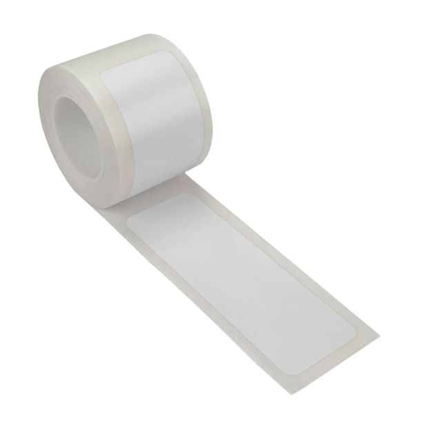 Proline vloermarkering sticker strepen - 25 meter x 75 mm - wit
