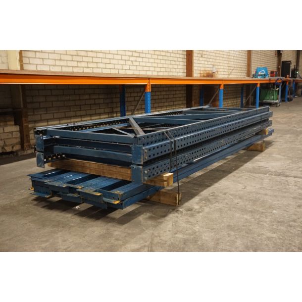 Polypal palletstelling - set 4 staanders + 12 liggers - gebruikt