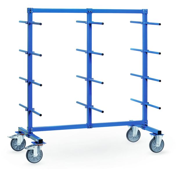 Draagarmwagen dubbelzijdig - 2000 x 800 x 1800 mm (lxbxh)