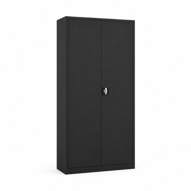 Draaideurkast 1950x920x420 mm (hxbxd) - zwart
