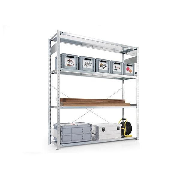 META Clip Legbordstelling basissectie - 2000 x 1700 x 600 mm (hxbxd)