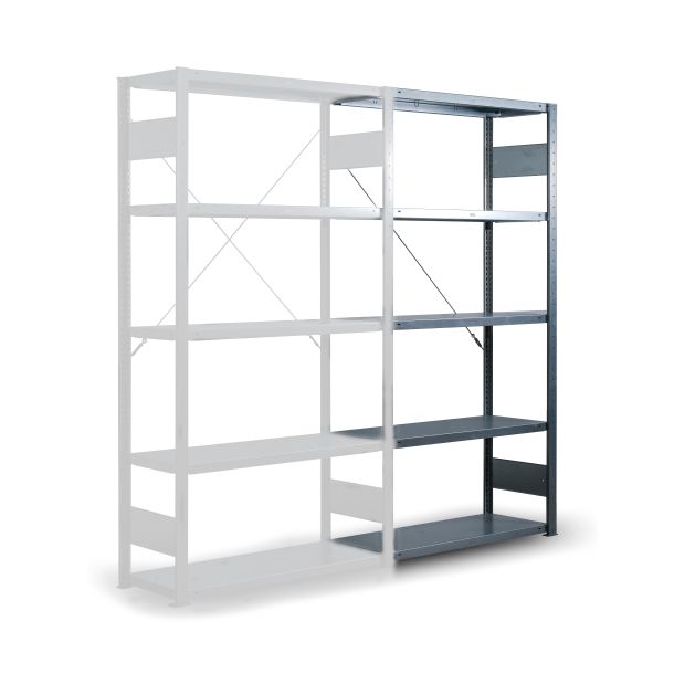 META Clip Legbordstelling aanbouwsectie - 2000 x 1300 x 800 mm (hxbxd)