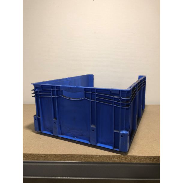 BITO XL bak met grijpopening 800 x 600 x 320 mm (lxbxh) - blauw - gebruikt