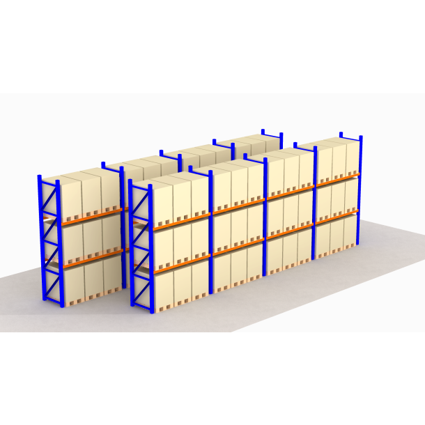 Stow palletstelling - partij 10 staanders + 32 liggers - gebruikt