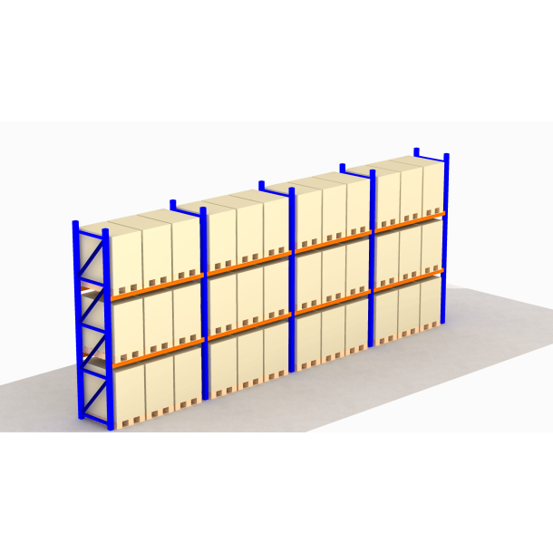 Stow palletstelling - partij 5 staanders + 16 liggers - gebruikt