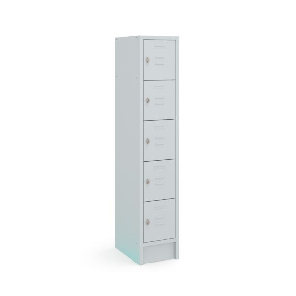 Locker Basic valgrendelslot 1800x350x500 mm (hxbxd) - grijs