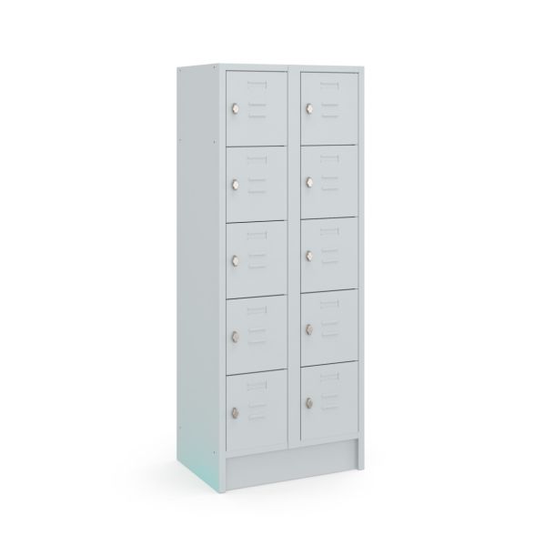 Locker Basic valgrendelslot 1800 x 700 x 500 mm (hxbxd) - grijs