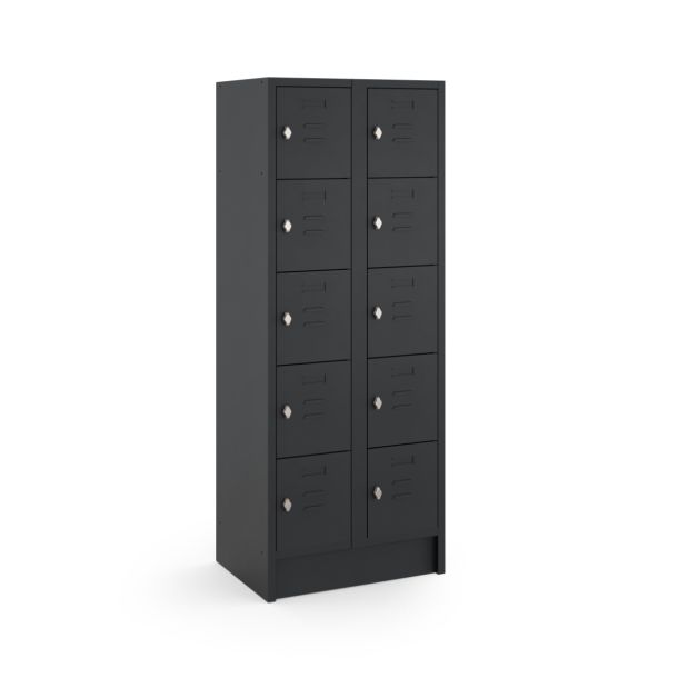 Locker Basic valgrendelslot 1800 x 700 x 500 mm (hxbxd) - zwart