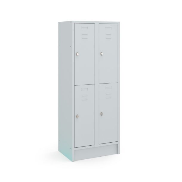 Garderobekast Basic valgrendelslot 1800 x 700 x 500 mm (hxbxd) - grijs