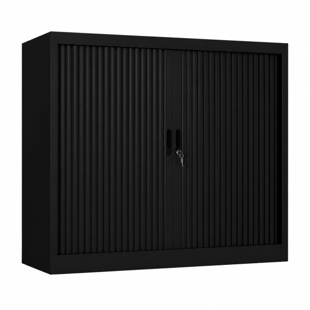 Roldeurkast 105 x 100 x 45 cm (hxbxd) - Zwart 