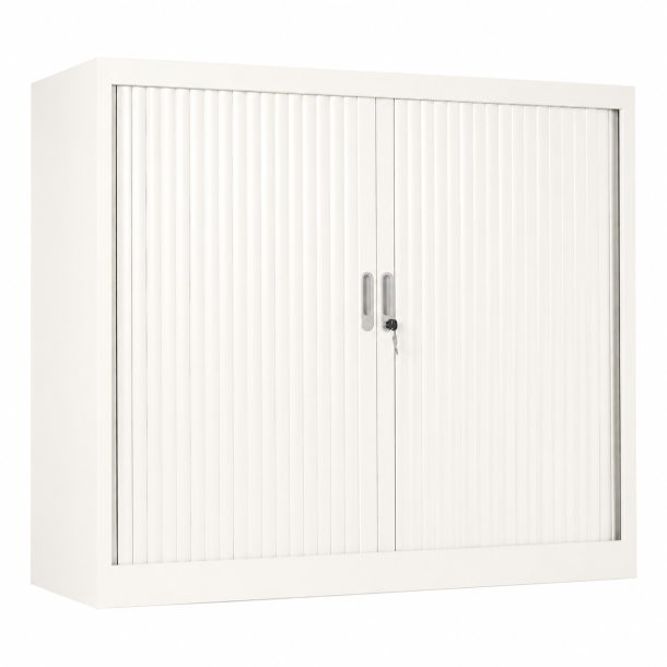 Roldeurkast 105 x 100 x 45 cm (hxbxd) - Wit