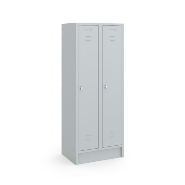 Garderobekast valgrendelslot 1800 x 600 x 500 mm (hxbxd) - grijs