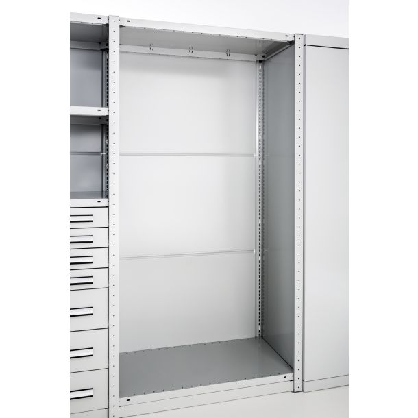 META Clip Legbordstelling achterwand gesloten - 3000 x 1300 mm (hxb)