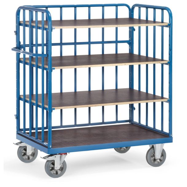 Etagewagen - 1200 x 800 x 1815 mm (lxbxh) - voorzien van zijwanden