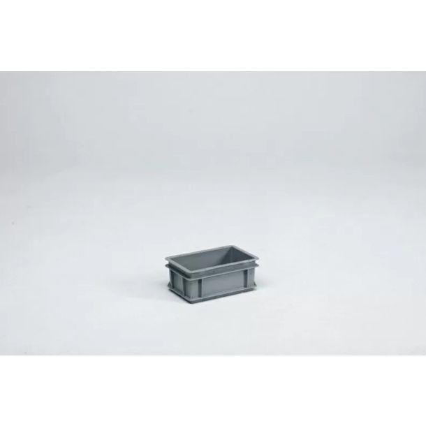 Euronorm stapelbare bak 300 x 200 x 120 mm (lxbxh) - 5 liter - Grijs
