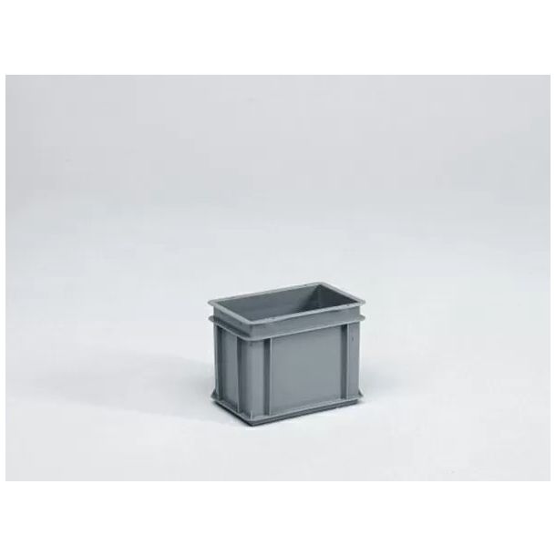 Euronorm stapelbare bak 300 x 200 x 220 mm (lxbxh) - 9 liter - Grijs