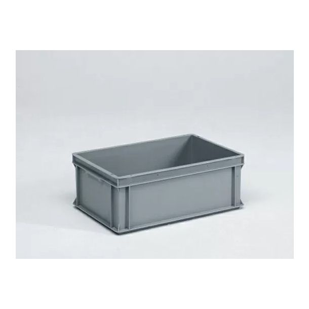Euronorm stapelbare bak 600 x 400 x 220 mm (lxbxh) - 40 liter - Grijs 