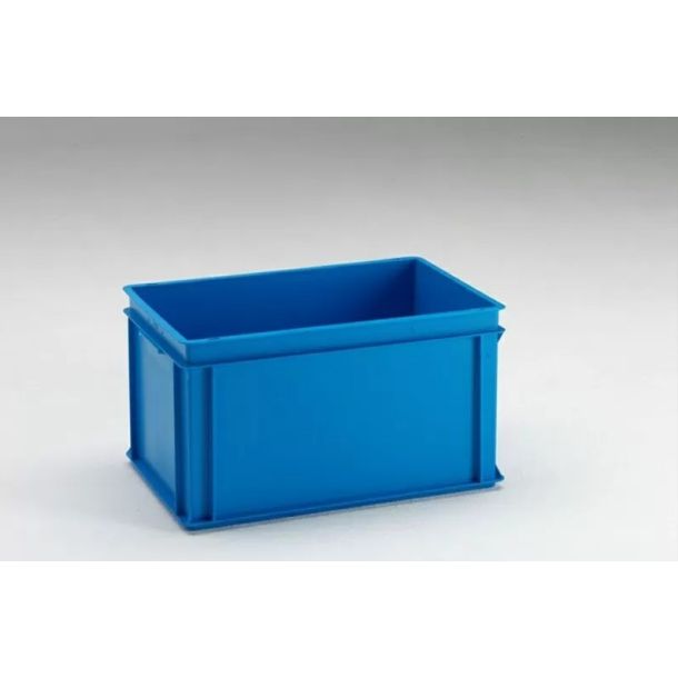 Euronorm stapelbare bak 600 x 400 x 325 mm (lxbxh) - 60 liter - Blauw