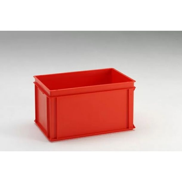 Euronorm stapelbare bak 600 x 400 x 325 mm (lxbxh) - 60 liter - Rood