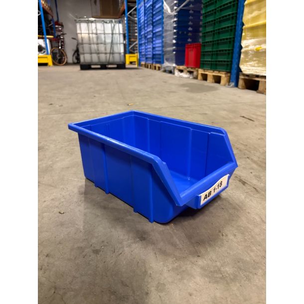 Voordeelset magazijnbak kunststof 360 x 220 x 150 mm (lxbxd) - blauw - 25 stuks gebruikt
