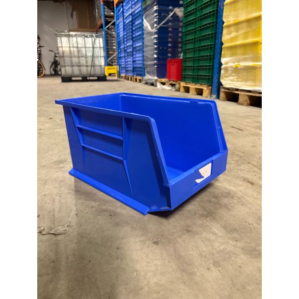 Voordeelset magazijnbak kunststof 460 x 280 x 250 mm (lxbxd) - blauw - 25 stuks gebruikt