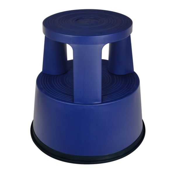 Opstapkruk olifantenpoot kunststof - blauw