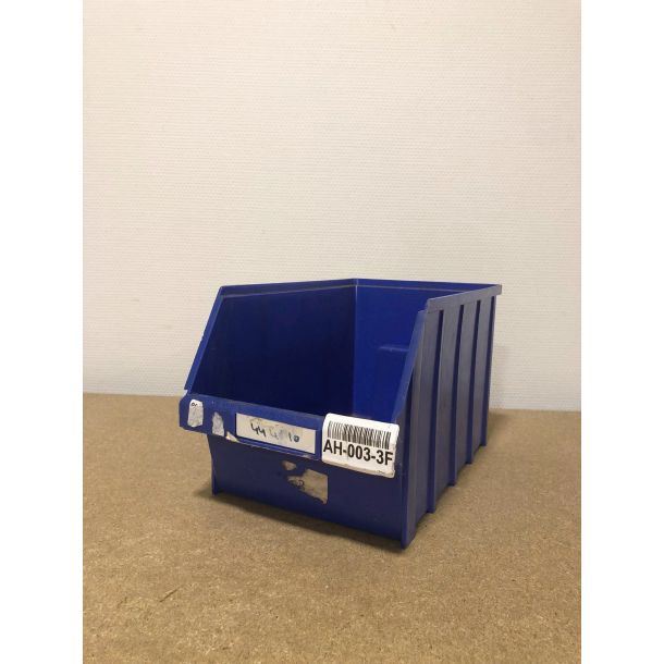 Magazijnbak 340 x 205 x 200 mm (lxbxh) - blauw - gebruikt