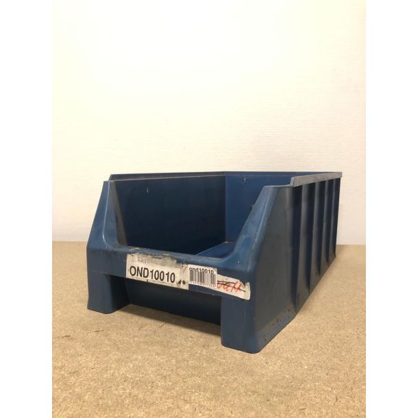Magazijnbak 500 x 305 x 200 mm (lxbxh) - donkerblauw - gebruikt