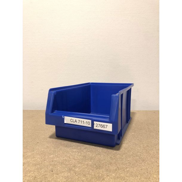 Magazijnbak 330 x 210 x 150 mm (lxbxh) - blauw - gebruikt