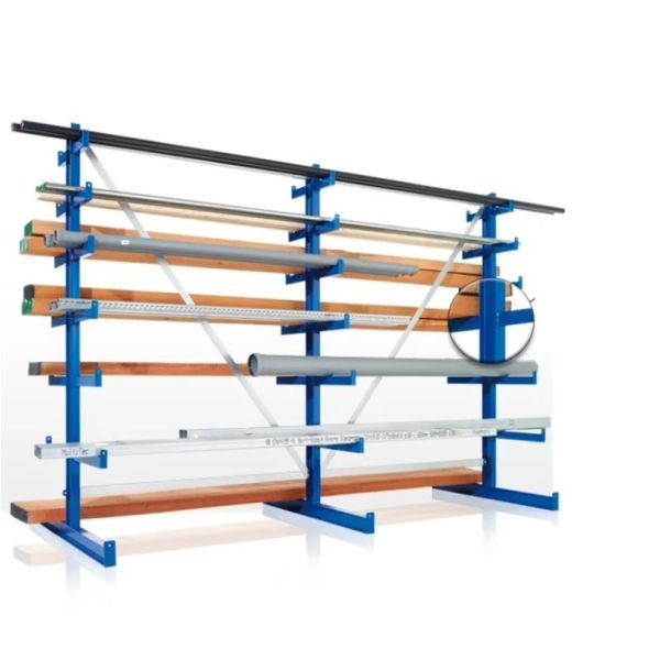 META Atlas draagarmstelling variabel dubbelzijdig - 2000 x 2700 x 500 mm (hxbxd)