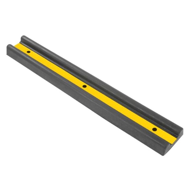Stootbalk 1000 x 160 x 50 mm - geel/zwart