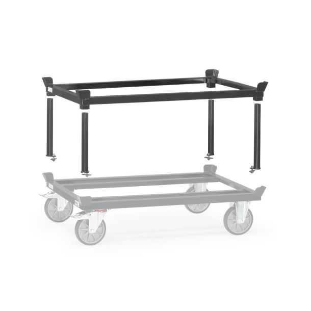 Opzetframe geschikt voor transport dolly voor europallet