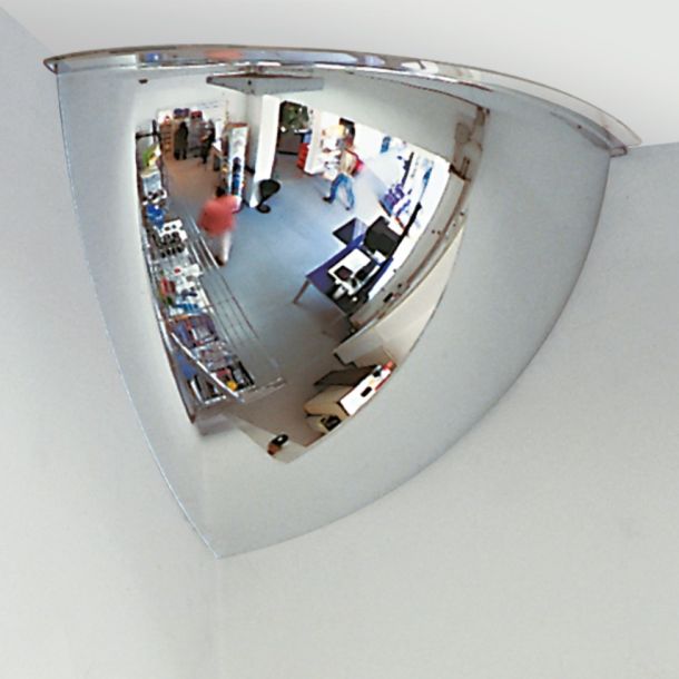 PANORAMA-90 Twee-wegen-spiegel - 490 x 490 x 400 mm (bxhxd)