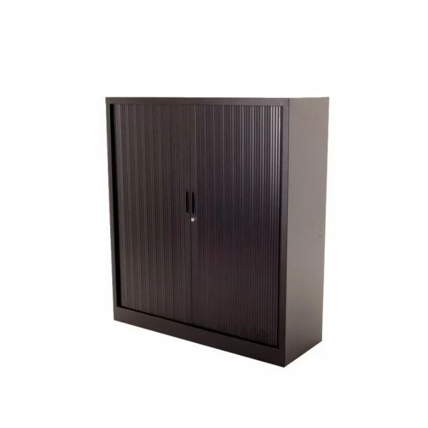 Roldeurkast 105 x 80 x 43 cm (hxbxd) - Zwart 