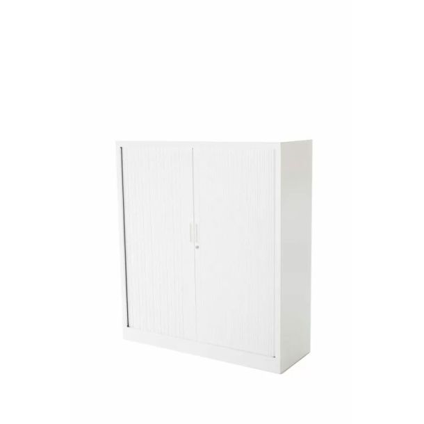 Roldeurkast 135 x 120 x 43 cm (hxbxd) - Wit 