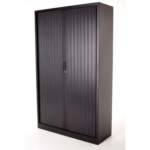 Roldeurkast Large 198 x 120 x 43 cm (hxbxd) - Zwart 