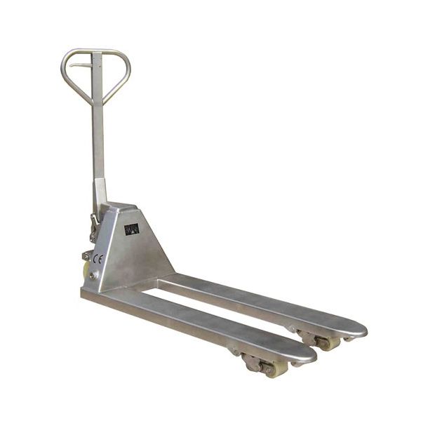 RVS palletwagen vorklengte 1130 mm - 2500 kg