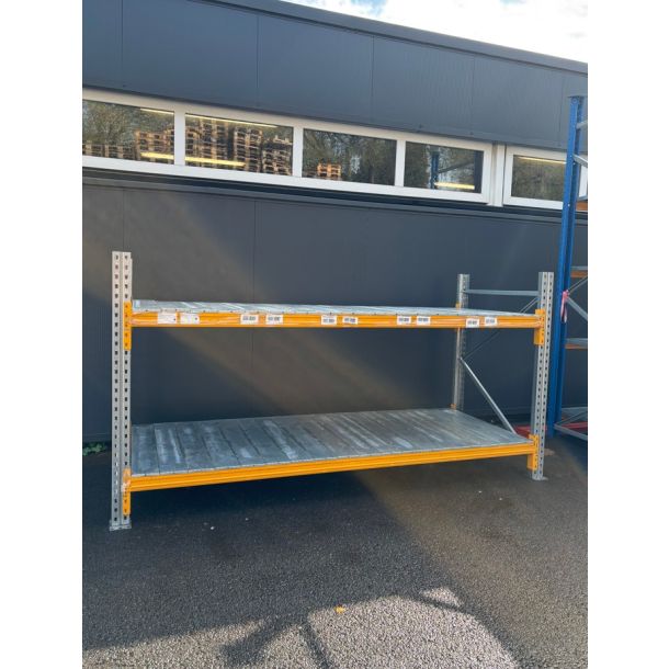Grootvakstelling mini stelling gebruikt - 1500 x 2700 x 1100 mm (hxbxd) - incl. staalpanelen