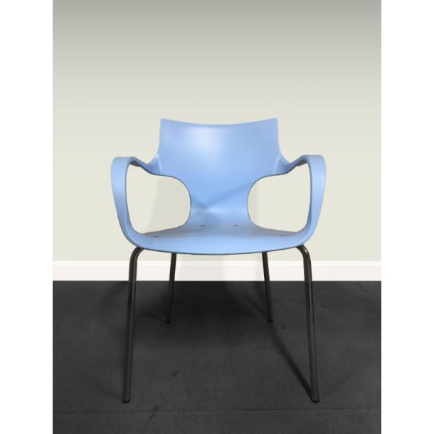 Kantinestoel blauw - gebruikt
