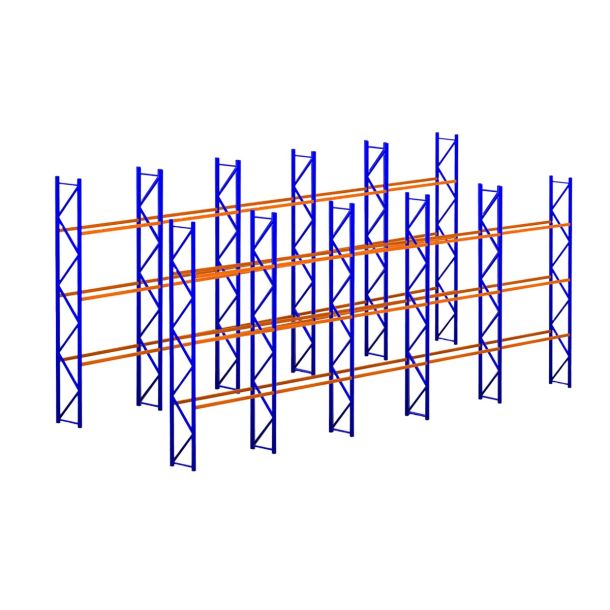 Voordeelset Stow palletstelling - 5500 x 37.200 x 1100 mm (hxbxd) - 3000 kg