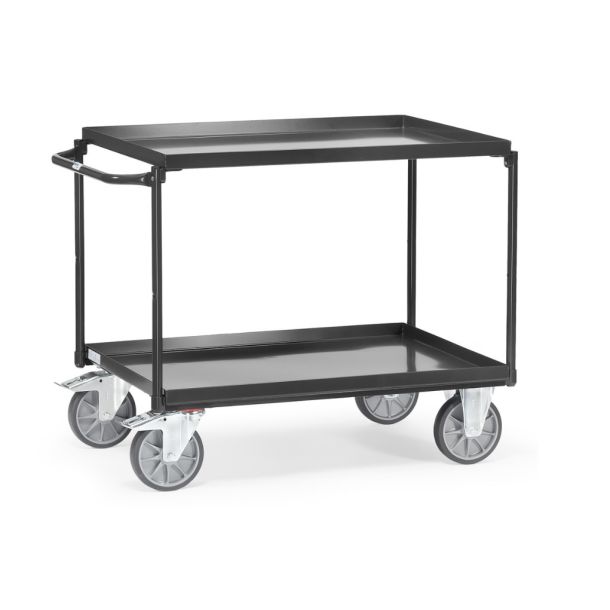 Tafelwagen - 1000 x 700 x 910 mm (lxbxh) - voorzien van opstaande rand