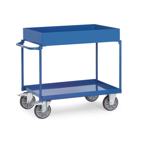 Tafelwagen met lekbak laadvlakken - 1000 x 700 x 1100 mm (lxbxh)