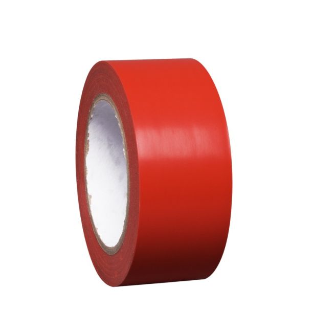 Proline vloermarkering tape vinyl rood - 33 meter x 75 mm