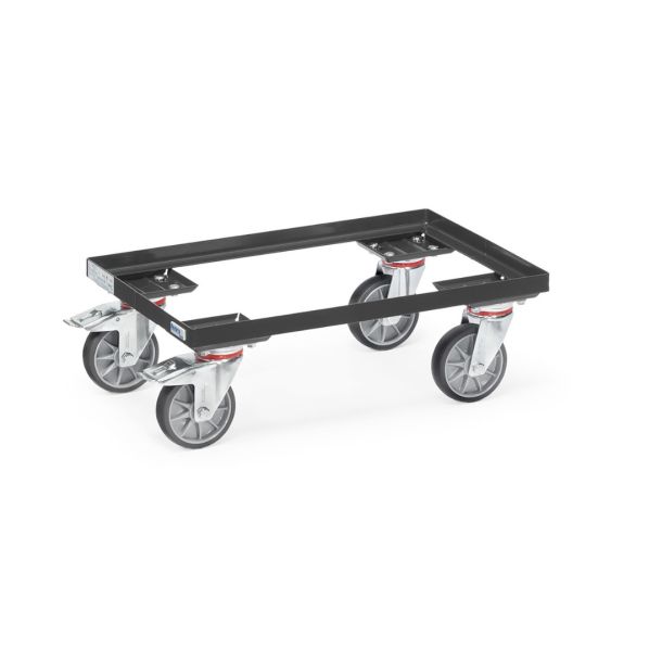 Transport dolly voor magazijnbakken - 600 x 400 x 210 mm (lxbxh)