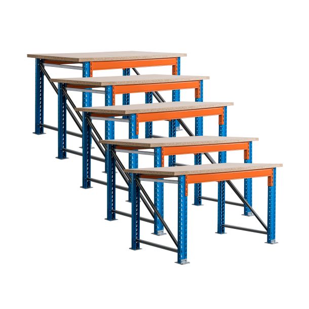 Voordeelset 5x Stow werkbank 1800 x 950 x 900 mm (bxdxh) incl. topblad
